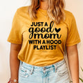 "The Good Mom Hood Playlist Premium Tee"