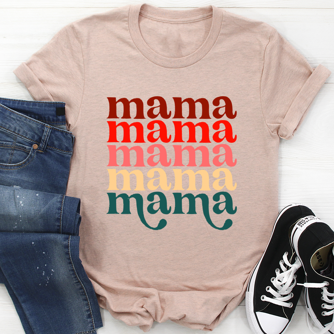 Mama Vintage Colors T-Shirt-3