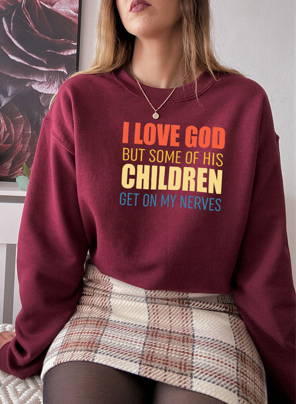I Love God Graphic Sweatshirt