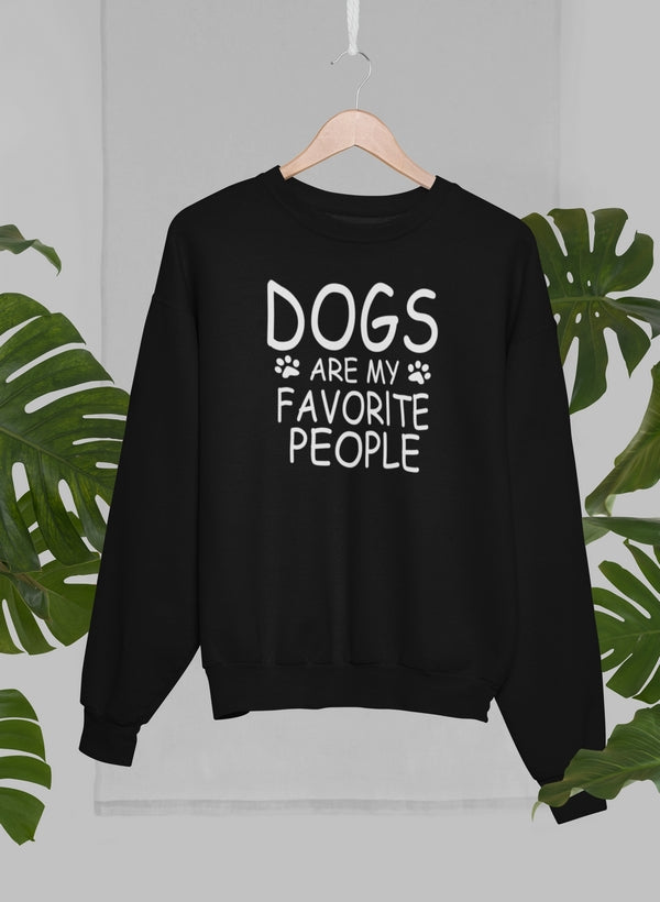 Dogs Are My Favorite People Graphic Crewneck