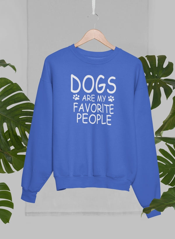 Dogs Are My Favorite People Graphic Crewneck