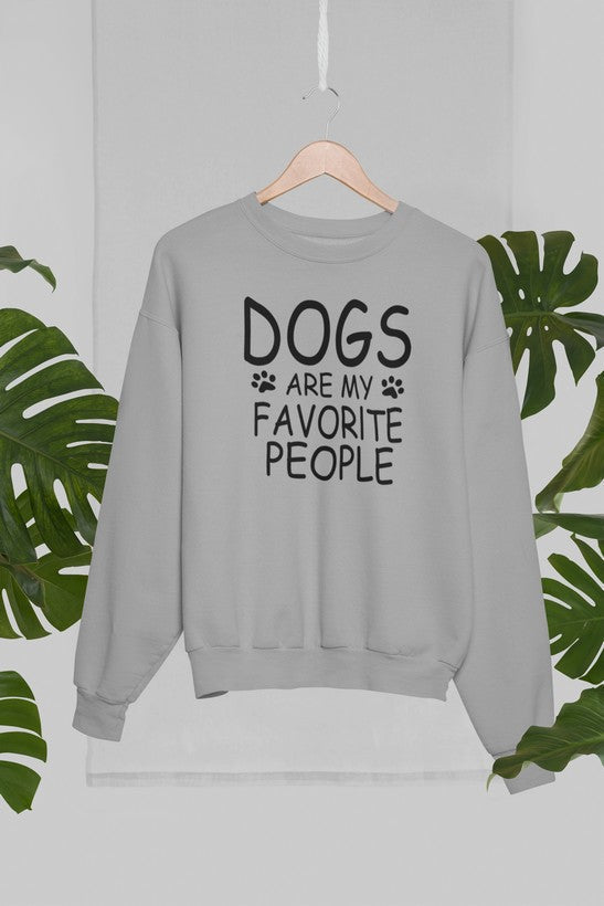 Dogs Are My Favorite People Graphic Crewneck