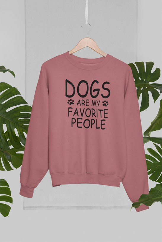 Dogs Are My Favorite People Graphic Crewneck